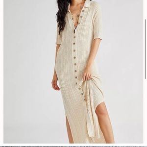 Free people midi sweater dress